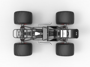 Monster truck base Version 2 Scale 1 to 25 3D 프린트 모델