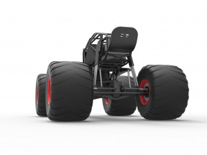 Monster truck base Version 2 Scale 1 to 25 3D 프린트 모델