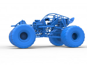 Monster truck base Version 2 Scale 1 to 25 3D 프린트 모델