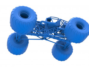 Monster truck base Version 2 Scale 1 to 25 3D 프린트 모델