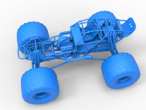 Monster truck base Version 2 Scale 1 to 25 3D 프린트 모델