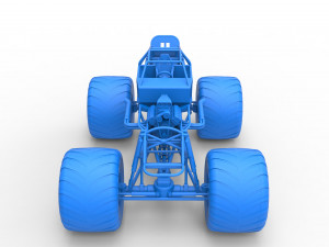 Monster truck base Version 2 Scale 1 to 25 3D 프린트 모델