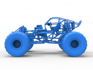Monster truck base Version 2 Scale 1 to 25 3D 프린트 모델