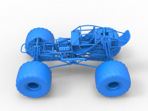 Monster truck base Version 2 Scale 1 to 25 3D 프린트 모델