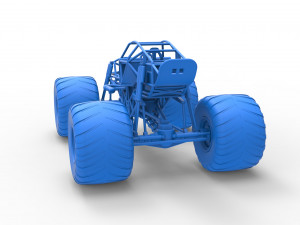 Monster truck base Version 2 Scale 1 to 25 3D 프린트 모델