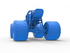 Monster truck base Version 2 Scale 1 to 25 3D 프린트 모델