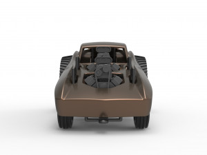 Pulling truck 2wd with Car shell Version 2 Scale 1 to 25 3D प्रिंट मॉडल