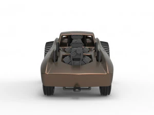 Pulling truck 2wd with Car shell Version 2 Scale 1 to 25 3D Print Model
