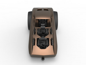 Pulling truck 2wd with Car shell Version 2 Scale 1 to 25 3D प्रिंट मॉडल