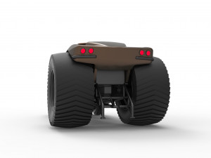 Pulling truck 2wd with Car shell Version 2 Scale 1 to 25 3D प्रिंट मॉडल