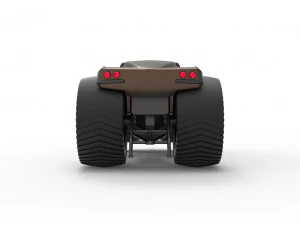 Pulling truck 2wd with Car shell Version 2 Scale 1 to 25 3D Print Model