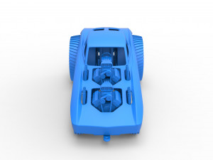 Pulling truck 2wd with Car shell Version 2 Scale 1 to 25 3D प्रिंट मॉडल