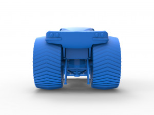 Pulling truck 2wd with Car shell Version 2 Scale 1 to 25 3D प्रिंट मॉडल