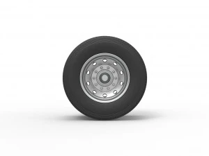 10 Hole double wheel of trailer Scale 1 to 25 3D Print Model