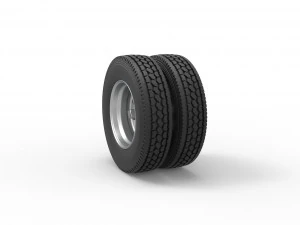 10 Hole double wheel of trailer Scale 1 to 25 3D Print Model