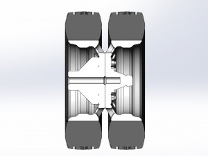10 Hole double wheel of trailer Scale 1 to 25 Modelo de Impressão 3D
