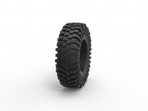 Offroad tire 109 Scale 1 to 25 3D 打印模型