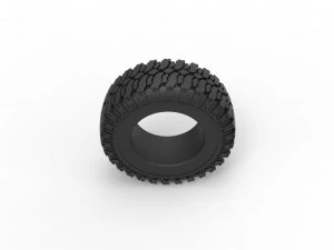 Offroad tire 110 Scale 1 to 25 3D Print Model