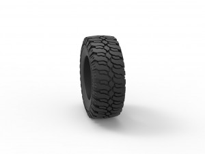 Offroad tire 110 Scale 1 to 25 3D Print Model