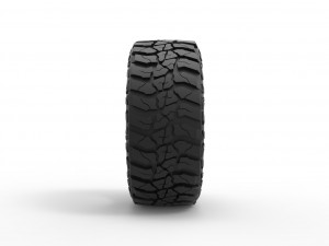 Offroad tire 111 Scale 1 to 25 3D Print Model