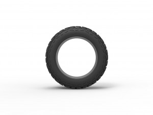 Offroad tire 111 Scale 1 to 25 3D Print Model