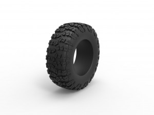 Offroad tire 112 Scale 1 to 25 3D-printmodel