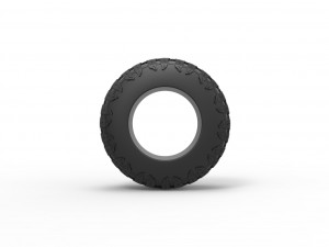 Offroad tire 113 Scale 1 to 25 3D Print Model