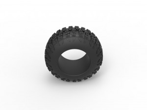 Offroad tire 113 Scale 1 to 25 3D Print Model