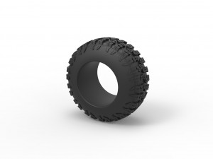 Offroad tire 113 Scale 1 to 25 3D Print Model