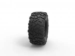 Offroad tire 114 Scale 1 to 25 3D Print Model