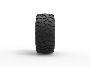 Offroad tire 114 Scale 1 to 25 3D Print Model