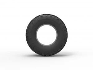 Offroad tire 114 Scale 1 to 25 3D Print Model