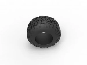 Offroad tire 115 Scale 1 to 25 3D Print Model