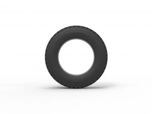 Semi truck tire 7 Scale 1 to 25 3D Print Model
