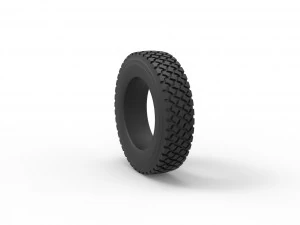 Semi truck tire 7 Scale 1 to 25 3D Print Model