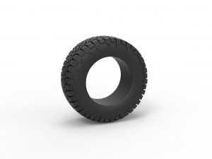 Offroad tire 117 Scale 1 to 25 3D 프린트 모델