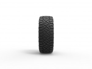 Offroad tire 117 Scale 1 to 25 Modèles 3D en vedette