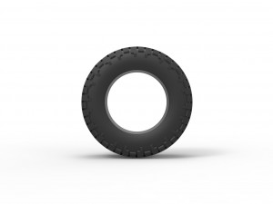 Offroad tire 117 Scale 1 to 25 Modèles 3D en vedette