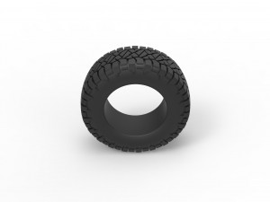 Offroad tire 117 Scale 1 to 25 Modèles 3D en vedette