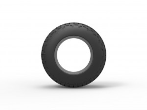 Offroad tire 118 Scale 1 to 25 Model Cetak 3D