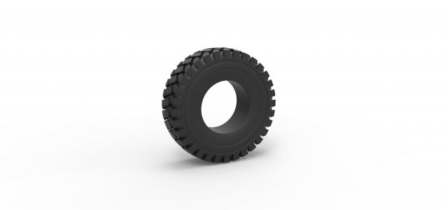Truck tire 4 Scale 1 to 25 3D 프린트 모델 .c4d .max .obj .3ds .fbx .stl .blend 
