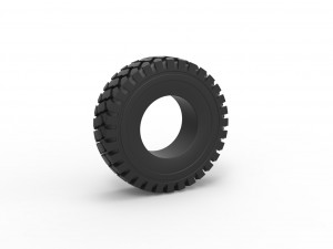 Truck tire 4 Scale 1 to 25 3D 프린트 모델