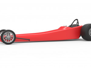 Dragster with Turbonique drag axle Scale 1 to 25 3D 프린트 모델