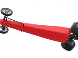 Dragster with Turbonique drag axle Scale 1 to 25 3D 프린트 모델