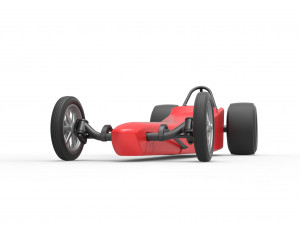 Dragster with Turbonique drag axle Scale 1 to 25 3D 프린트 모델