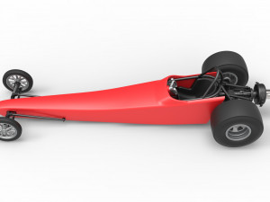 Dragster with Turbonique drag axle Scale 1 to 25 3D 프린트 모델