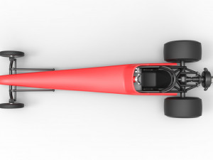 Dragster with Turbonique drag axle Scale 1 to 25 3D 프린트 모델