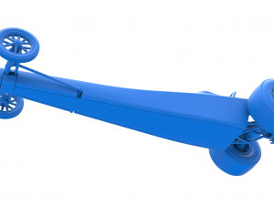Dragster with Turbonique drag axle Scale 1 to 25 3D 프린트 모델