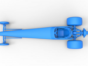 Dragster with Turbonique drag axle Scale 1 to 25 3D 프린트 모델