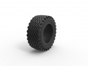 Offroad tire 119 Scale 1 to 25 3D प्रिंट मॉडल